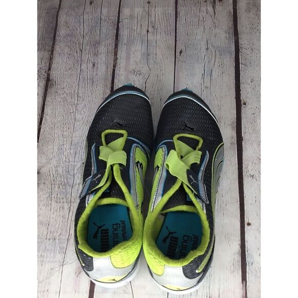 Puma Women’s 7,5 Running Eco Ortholite Athletic Shoes Sneakers Neon green gray - Picture 5 of 12